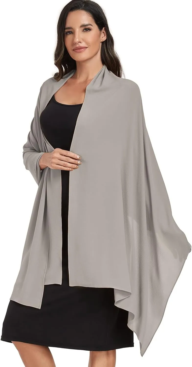 Chiffon Shawl and Wraps for Women Warm Scarves Wedding Evening Bridal Scarfs Pashmina Shawls