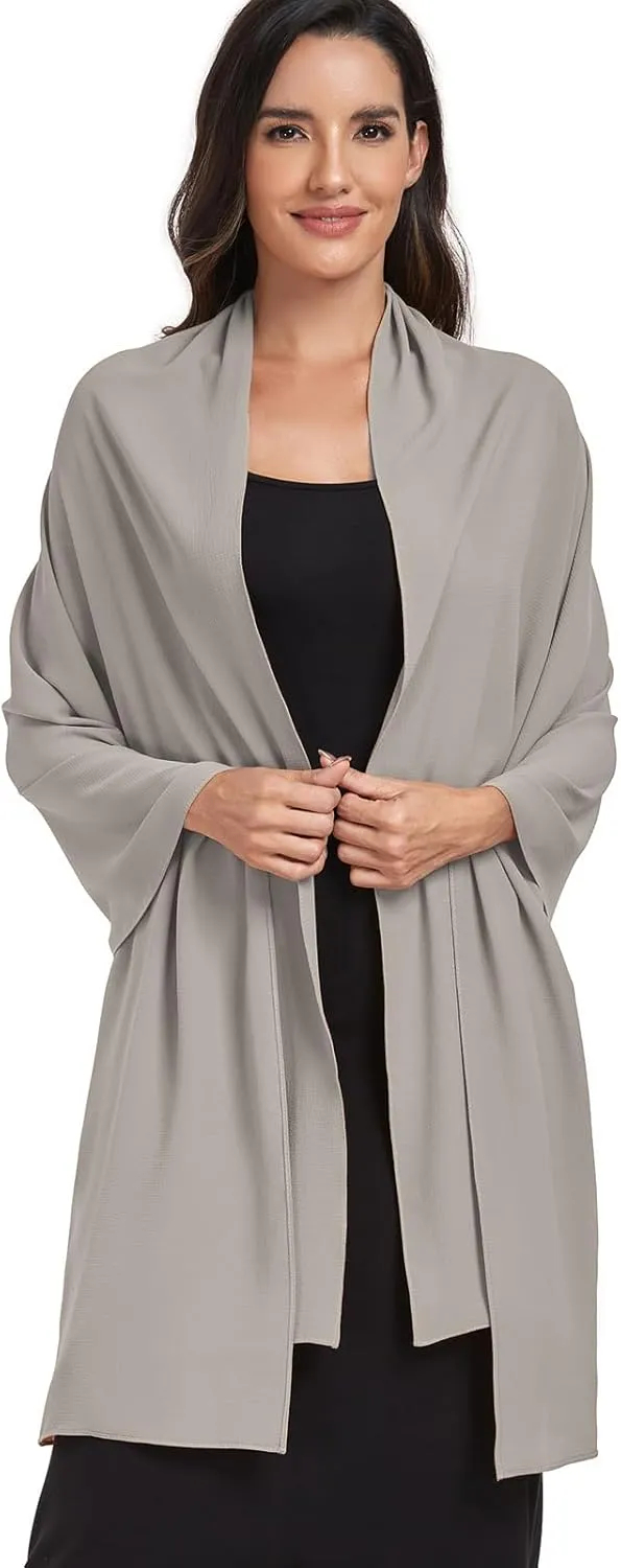 Chiffon Shawl and Wraps for Women Warm Scarves Wedding Evening Bridal Scarfs Pashmina Shawls