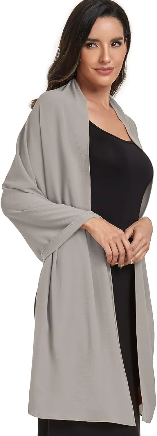 Chiffon Shawl and Wraps for Women Warm Scarves Wedding Evening Bridal Scarfs Pashmina Shawls