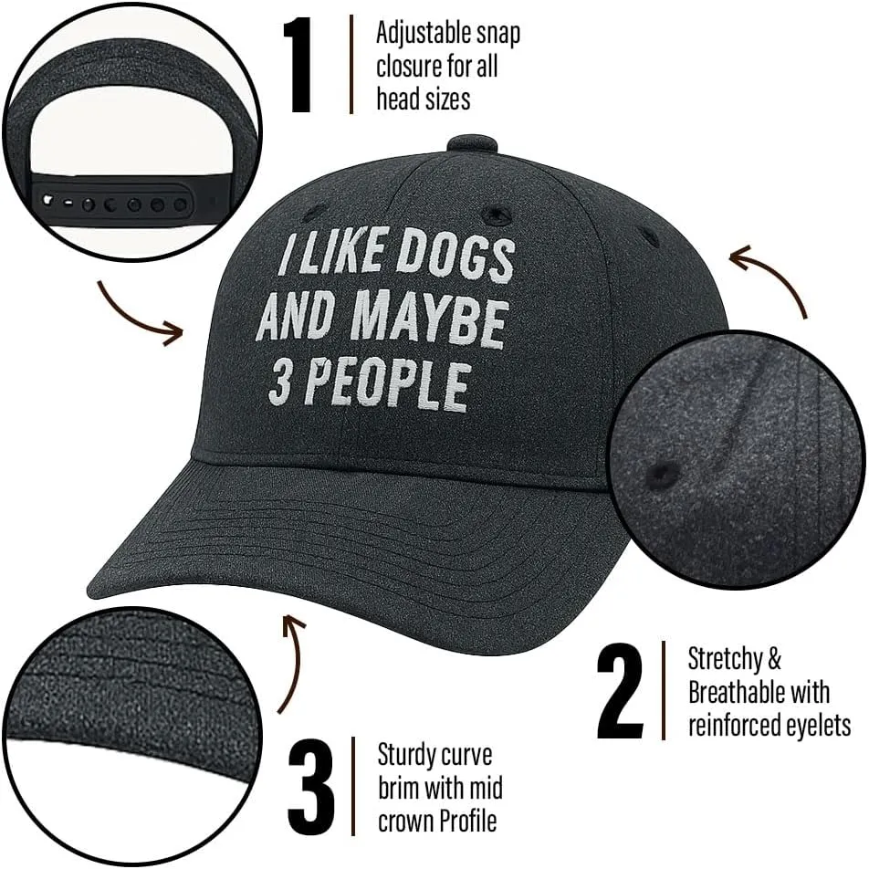 Crazy Dog T-Shirts Funny Dad Hats Hilarous Fathers Day Graphic Caps