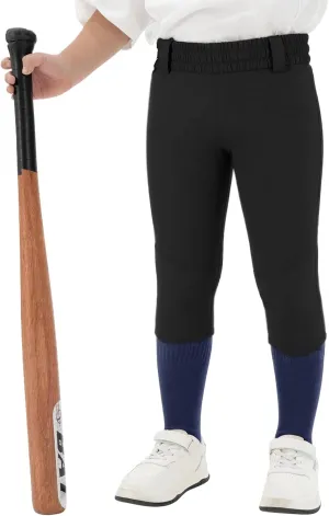 DEVOROPA 2T/3T/4T/5T to Big Kids Youth Boys Baseball Pants Girls Softball Pants Fast Pitch Tee Ball Practice Pants Pockets