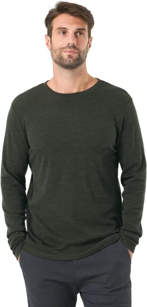 Merino Protect 100% Merino Wool Base Layer Mens Soft Long Sleeve Shirts Odor Resistance Thermal Underwear for Hunting Hiking