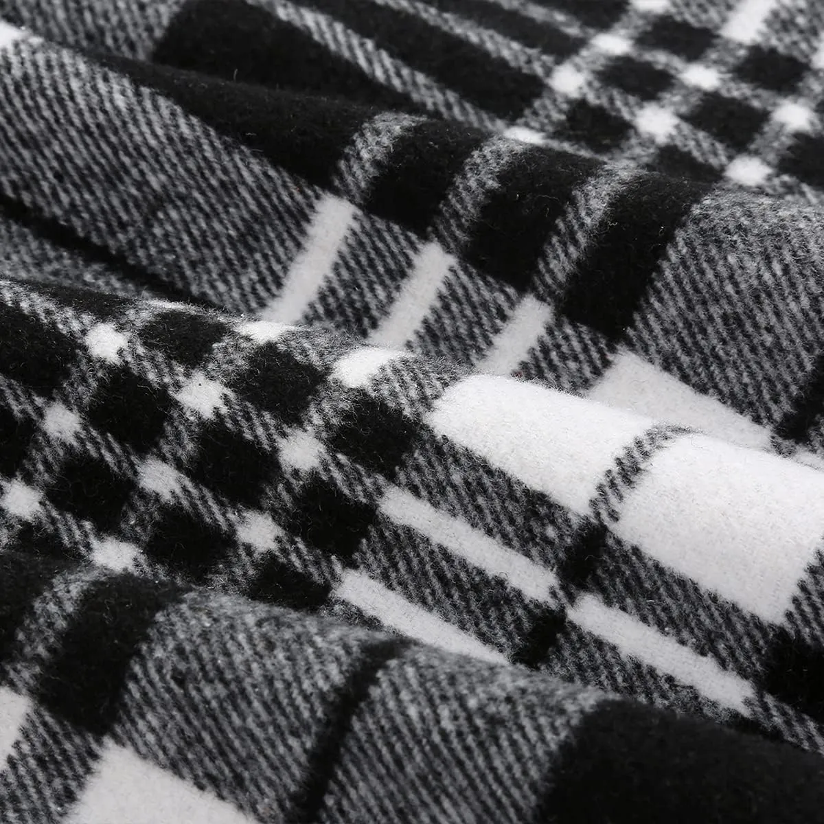 Plaid Mini Skirts for Womens High Waisted Fall Winter Wool Bodycon Pencil Skirts with Slit